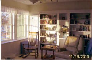 Upstairs in new addition.