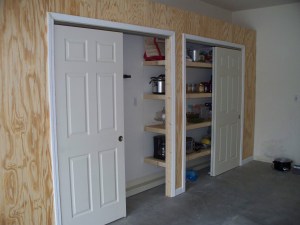 utility closet and pantry